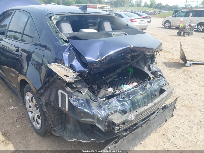 2020 Toyota Corolla VIN JTDEPRAE1LJ010096 IAAI salvage auction — REAR END, Salvage Title, sold $25 on 2026-07-22 (photo 6)