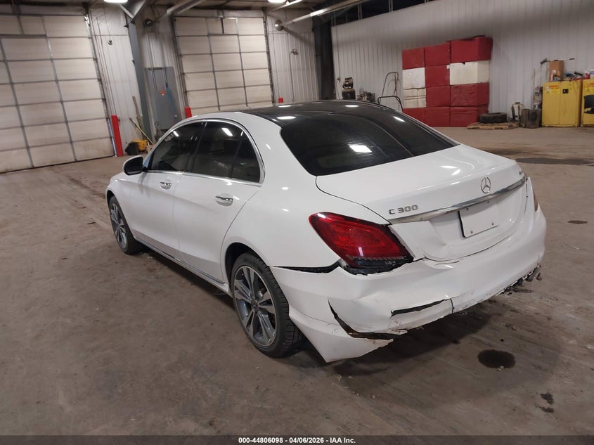 2021 Mercedes-benz C-klasse VIN W1KWF8EB0MR632652 IAAI salvage auction — REAR END, Salvage Title, sold $9,400 on 2026-08-05 (photo 3)