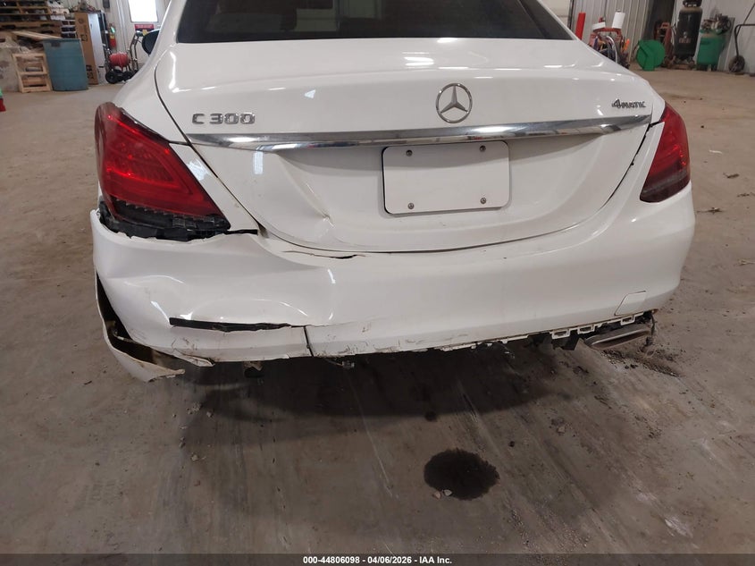 2021 Mercedes-benz C-klasse VIN W1KWF8EB0MR632652 IAAI salvage auction — REAR END, Salvage Title, sold $9,400 on 2026-08-05 (photo 6)