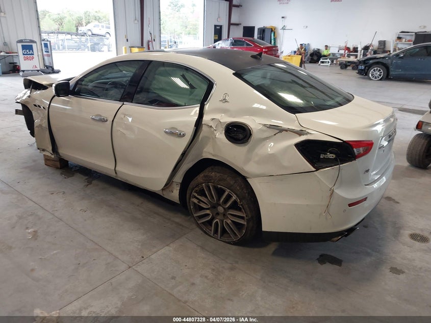 2014 Maserati Ghibli VIN ZAM57RTA2E1087679 IAAI salvage auction — FRONT & REAR, Salvage Title, sold $975 on 2026-07-30 (photo 3)