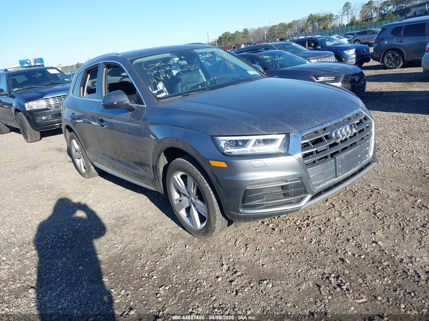 2018 Audi Q5 VIN WA1BNAFYXJ2015991 IAAI salvage auction — WATER/FLOOD, Mv-907A (New York), sold $7,150 on 2026-07-07 (photo 1)