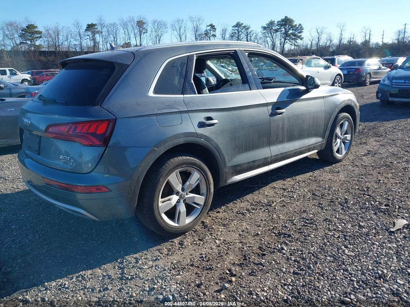 2018 Audi Q5 VIN WA1BNAFYXJ2015991 IAAI salvage auction — WATER/FLOOD, Mv-907A (New York), sold $7,150 on 2026-07-07 (photo 4)