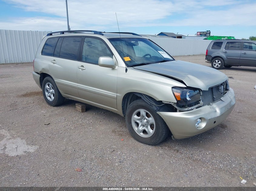 2002 Toyota Highlander VIN JTEGF21A120051909 IAAI salvage auction — ALL OVER, Original (Texas), sold $775 on 2026-07-15 (photo 1)