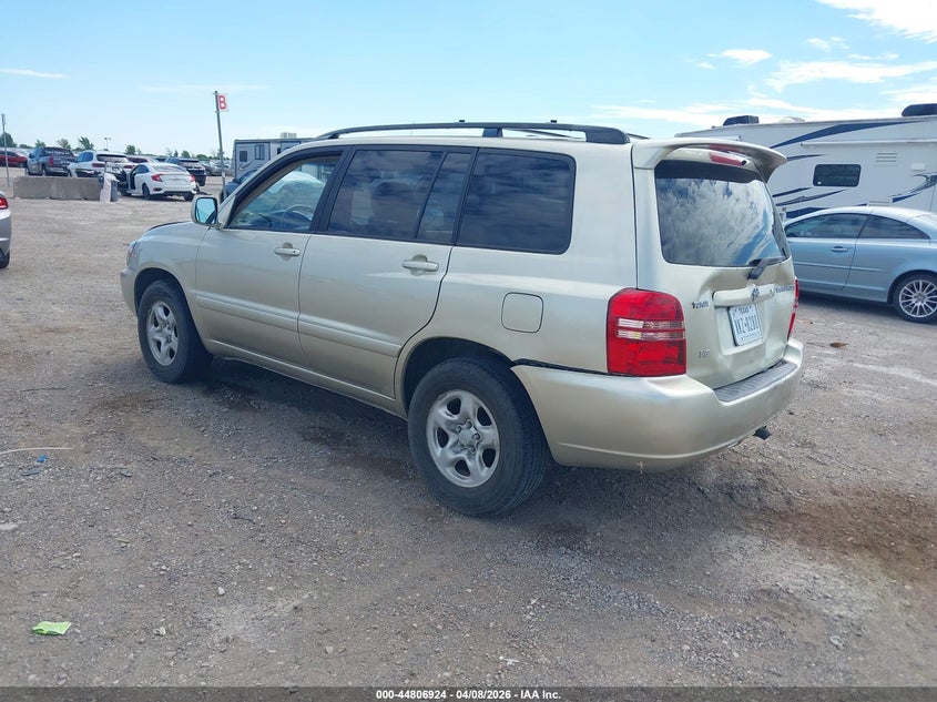 2002 Toyota Highlander VIN JTEGF21A120051909 IAAI salvage auction — ALL OVER, Original (Texas), sold $775 on 2026-07-15 (photo 3)