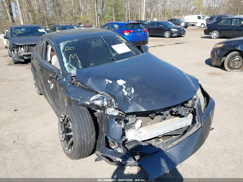 2008 Lexus Is VIN JTHCK262585020446 IAAI salvage auction — FRONT & REAR, Salvage - Greater Than 75% (Maryland), sold $325 on 2026-07-15 (photo 1)