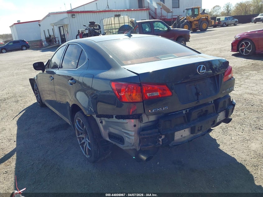 2008 Lexus Is VIN JTHCK262585020446 IAAI salvage auction — FRONT & REAR, Salvage - Greater Than 75% (Maryland), sold $325 on 2026-07-15 (photo 3)