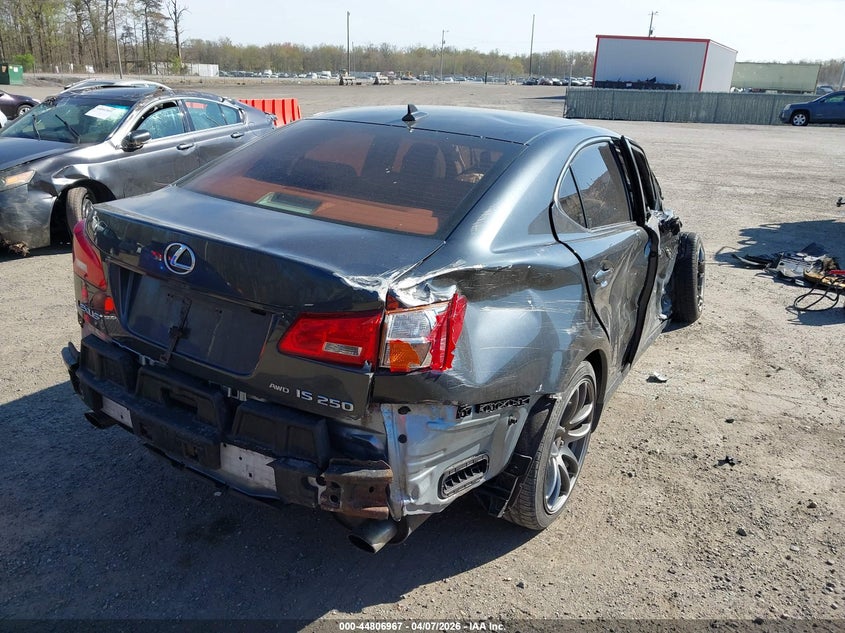 2008 Lexus Is VIN JTHCK262585020446 IAAI salvage auction — FRONT & REAR, Salvage - Greater Than 75% (Maryland), sold $325 on 2026-07-15 (photo 4)