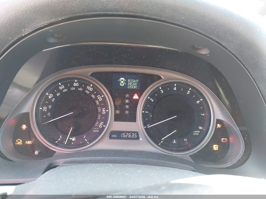 2008 Lexus Is VIN JTHCK262585020446 IAAI salvage auction — FRONT & REAR, Salvage - Greater Than 75% (Maryland), sold $325 on 2026-07-15 (photo 7)