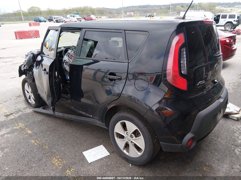 2016 Kia Soul VIN KNDJN2A20G7313889 IAAI salvage auction — FRONT END, Clear (Missouri), sold $25 on 2026-07-16 (photo 3)