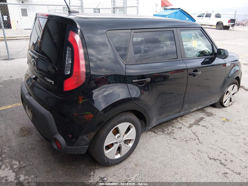 2016 Kia Soul VIN KNDJN2A20G7313889 IAAI salvage auction — FRONT END, Clear (Missouri), sold $25 on 2026-07-16 (photo 4)