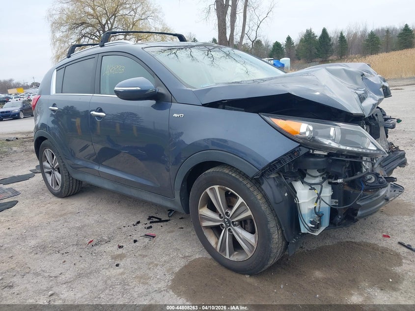 2014 Kia Sportage VIN KNDPCCA6XE7629466 IAAI salvage auction — FRONT END, Salvage Title, sold $475 on 2026-07-23 (photo 1)