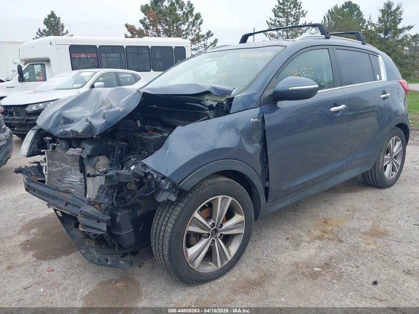 2014 Kia Sportage VIN KNDPCCA6XE7629466 IAAI salvage auction — FRONT END, Salvage Title, sold $475 on 2026-07-23 (photo 2)
