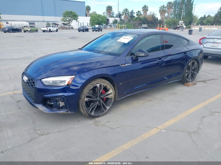2021 Audi S5 VIN WAUB4DF53MA005455 IAAI salvage auction — RIGHT FRONT, Salvage (California), sold $17,600 on 2026-07-29 (photo 2)