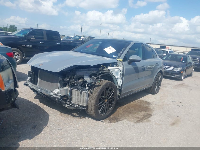 2024 Porsche Cayenne coupe VIN WP1BA2AY8RDA50512 IAAI salvage auction — FRONT END, Original (Texas), sold $58,225 on 2026-07-06 (photo 2)