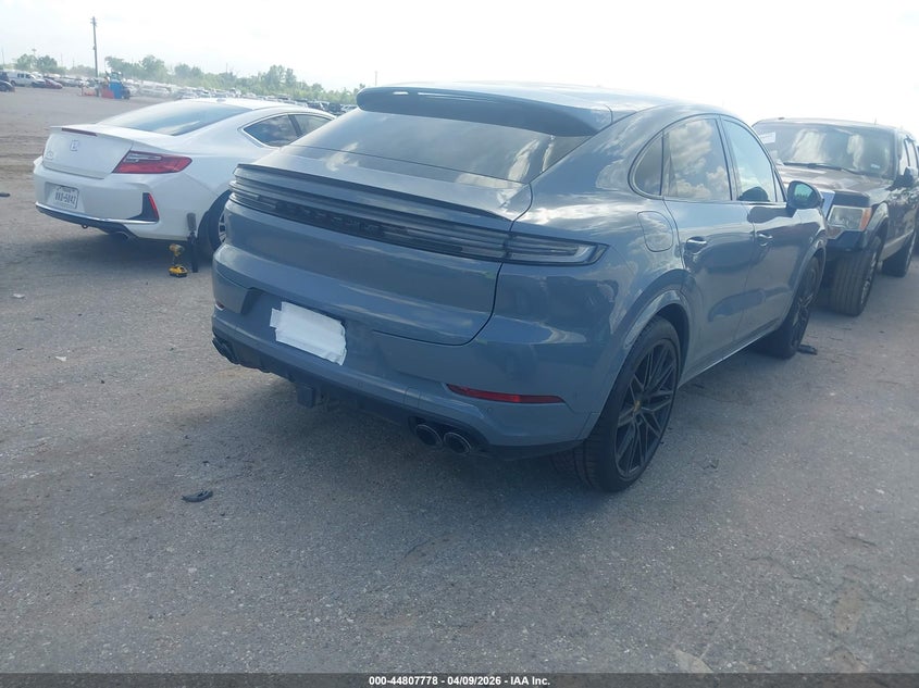 2024 Porsche Cayenne coupe VIN WP1BA2AY8RDA50512 IAAI salvage auction — FRONT END, Original (Texas), sold $58,225 on 2026-07-06 (photo 4)