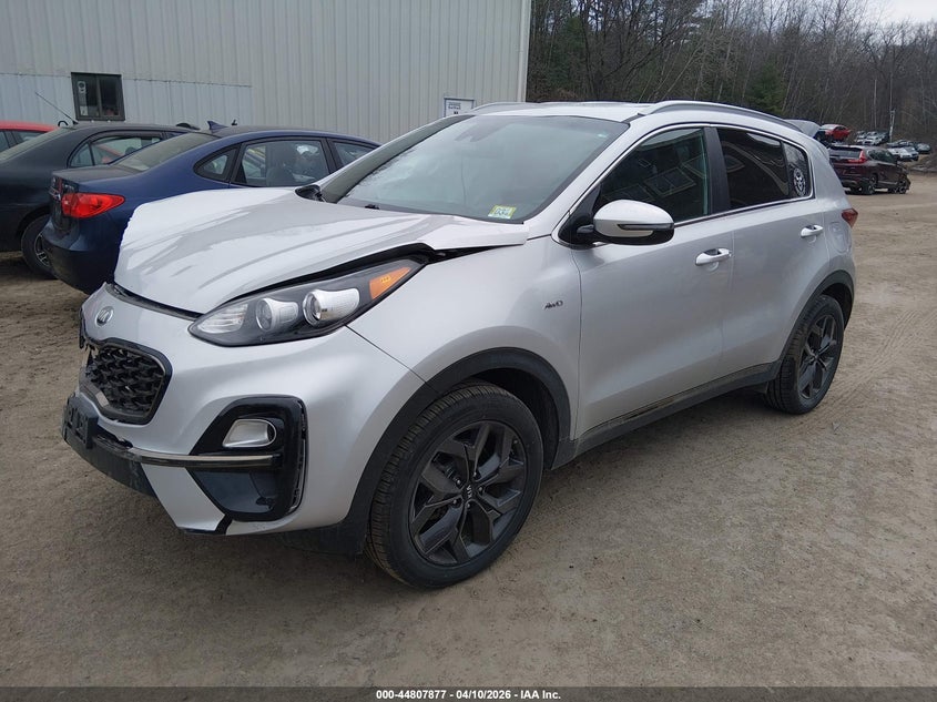 2021 Kia Sportage VIN KNDP6CAC5M7849402 IAAI salvage auction — RIGHT FRONT, Salvage (Vermont), sold $3,350 on 2026-07-23 (photo 2)