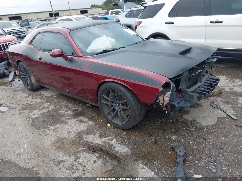 2018 Dodge Challenger VIN 2C3CDZFJ7JH152008 IAAI salvage auction — FRONT END, Salvage (Texas), sold $6,100 on 2026-07-09 (photo 1)