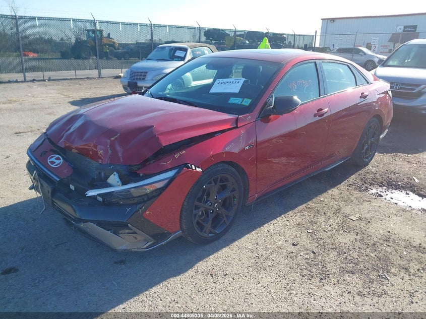 2025 Hyundai Elantra VIN KMHLR4DF4SU894990 IAAI salvage auction — FRONT END, Salvage Title, sold $6,800 on 2026-07-07 (photo 2)