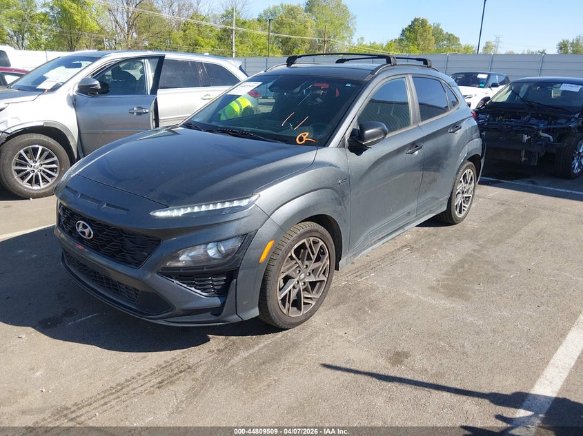 2022 Hyundai Kona VIN KM8K33A36NU790572 IAAI salvage auction — REAR END, Clear (Tennessee), sold $1,250 on 2026-07-28 (photo 2)