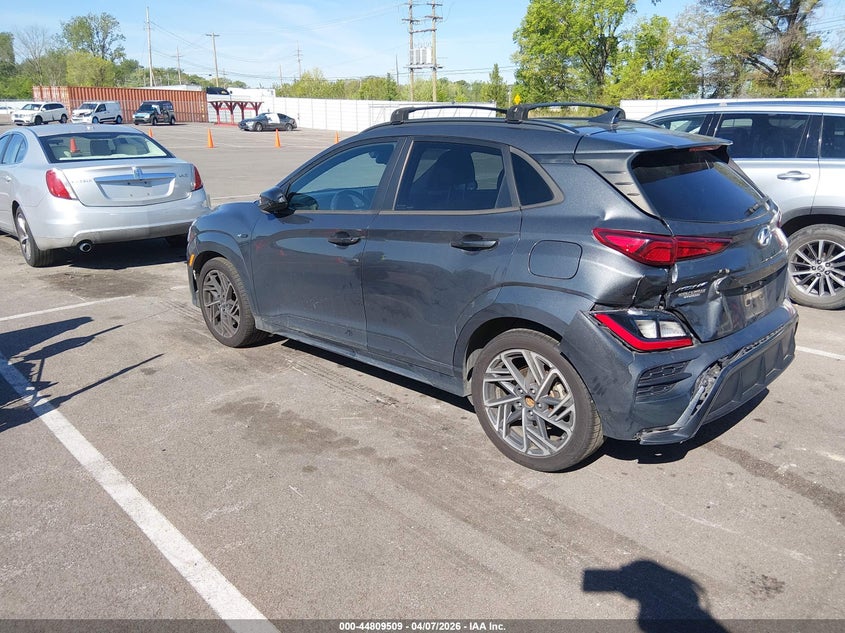 2022 Hyundai Kona VIN KM8K33A36NU790572 IAAI salvage auction — REAR END, Clear (Tennessee), sold $1,250 on 2026-07-28 (photo 3)