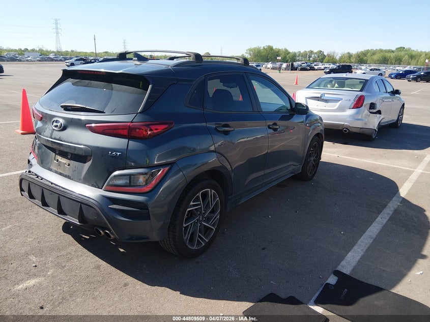 2022 Hyundai Kona VIN KM8K33A36NU790572 IAAI salvage auction — REAR END, Clear (Tennessee), sold $1,250 on 2026-07-28 (photo 4)