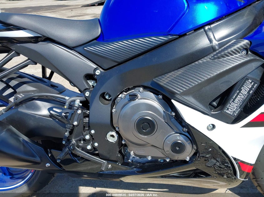 2026 Suzuki Gsx-r VIN JS1GN7FAXT7100895 IAAI salvage auction — FRONT & REAR, Salvage Title, sold $3,550 on 2026-07-21 (photo 8)