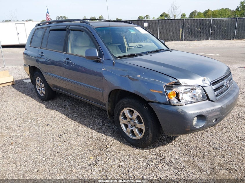 2006 Toyota Highlander VIN JTEEP21A160155004 IAAI salvage auction — RIGHT FRONT, Salvage (South Carolina), sold $925 on 2026-07-08 (photo 1)