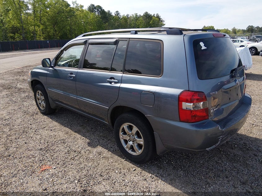 2006 Toyota Highlander VIN JTEEP21A160155004 IAAI salvage auction — RIGHT FRONT, Salvage (South Carolina), sold $925 on 2026-07-08 (photo 3)