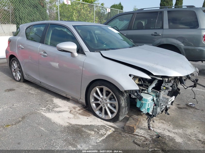 2012 Lexus Ct VIN JTHKD5BH8C2108161 IAAI salvage auction — FRONT END, Salvage (California), sold $1,100 on 2026-07-31 (photo 1)