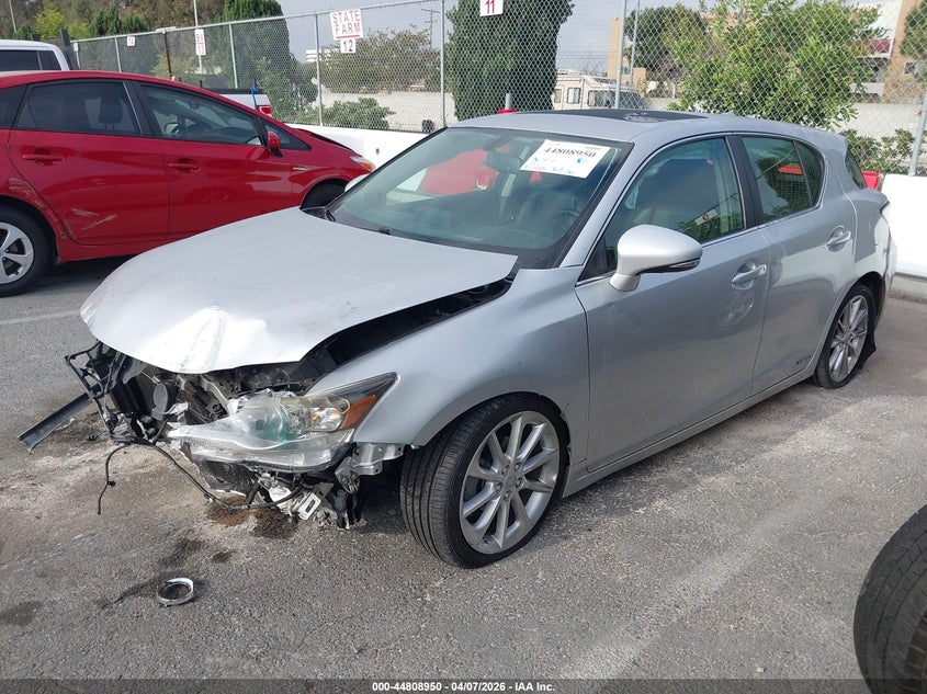2012 Lexus Ct VIN JTHKD5BH8C2108161 IAAI salvage auction — FRONT END, Salvage (California), sold $1,100 on 2026-07-31 (photo 2)