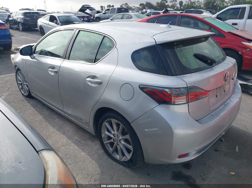 2012 Lexus Ct VIN JTHKD5BH8C2108161 IAAI salvage auction — FRONT END, Salvage (California), sold $1,100 on 2026-07-31 (photo 3)