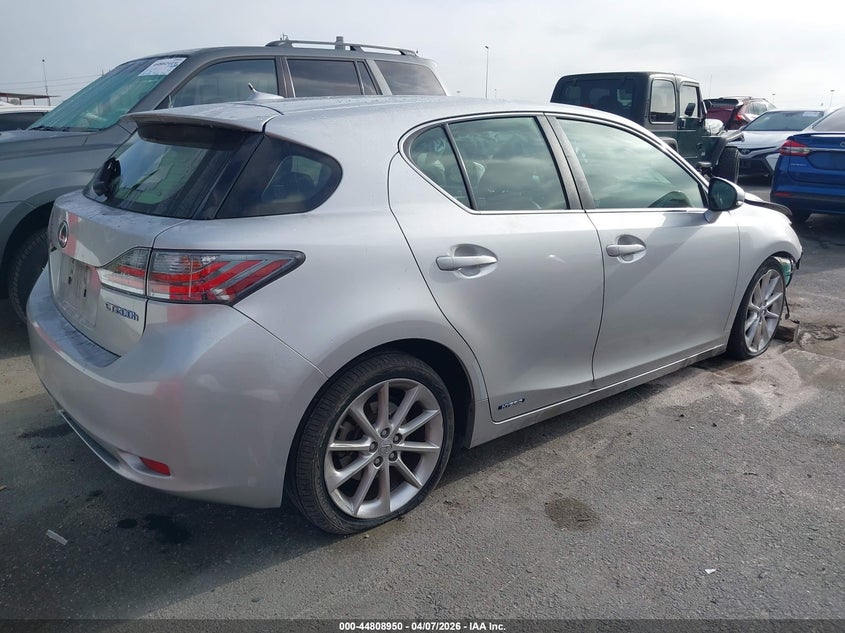 2012 Lexus Ct VIN JTHKD5BH8C2108161 IAAI salvage auction — FRONT END, Salvage (California), sold $1,100 on 2026-07-31 (photo 4)