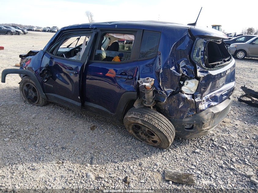 2018 Jeep Renegade VIN ZACCJBAB7JPH31039 IAAI salvage auction — ROLLOVER, Salvage Title, sold $100 on 2026-07-22 (photo 3)
