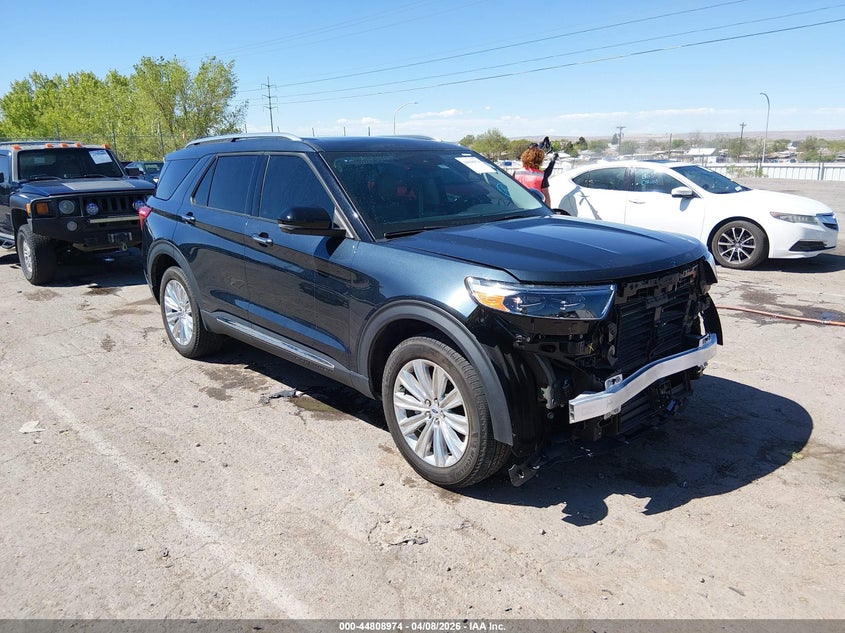 2023 Ford Explorer VIN 1FMSK8FH3PGB29197 IAAI salvage auction — FRONT END, Salvage Title, sold $12,600 on 2026-07-05 (photo 1)
