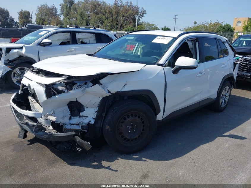 2020 Toyota Rav 4 VIN JTMK1RFV9LD059574 IAAI salvage auction — FRONT & REAR, Salvage (California), sold $3,450 on 2026-07-30 (photo 2)
