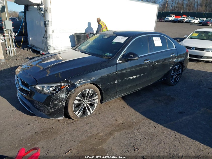 2022 Mercedes-benz C-klasse VIN W1KAF4HB1NR032657 IAAI salvage auction — FRONT & REAR, Salvage Title, sold $13,300 on 2026-07-28 (photo 2)
