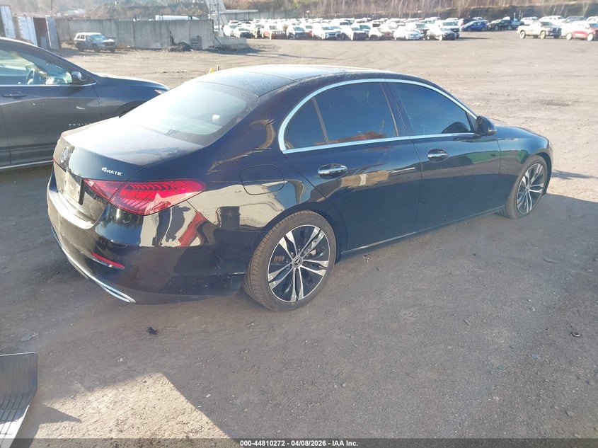 2022 Mercedes-benz C-klasse VIN W1KAF4HB1NR032657 IAAI salvage auction — FRONT & REAR, Salvage Title, sold $13,300 on 2026-07-28 (photo 4)