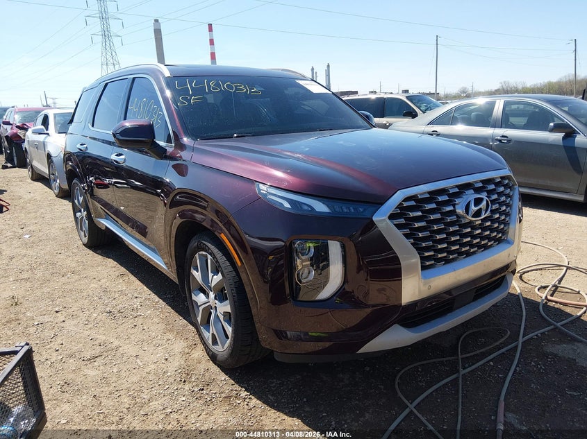 2021 Hyundai Palisade VIN KM8R5DHE7MU313573 IAAI salvage auction — REAR END, Salvage Title, sold $8,950 on 2026-10-21 (photo 1)