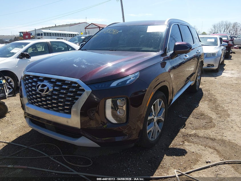 2021 Hyundai Palisade VIN KM8R5DHE7MU313573 IAAI salvage auction — REAR END, Salvage Title, sold $8,950 on 2026-10-21 (photo 2)