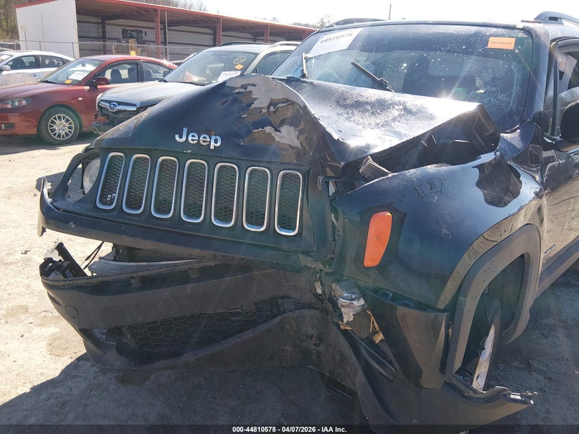 2018 Jeep Renegade VIN ZACCJBBB3JPG97602 IAAI salvage auction — FRONT END, Salvage (West Virginia), sold $300 on 2026-07-09 (photo 6)