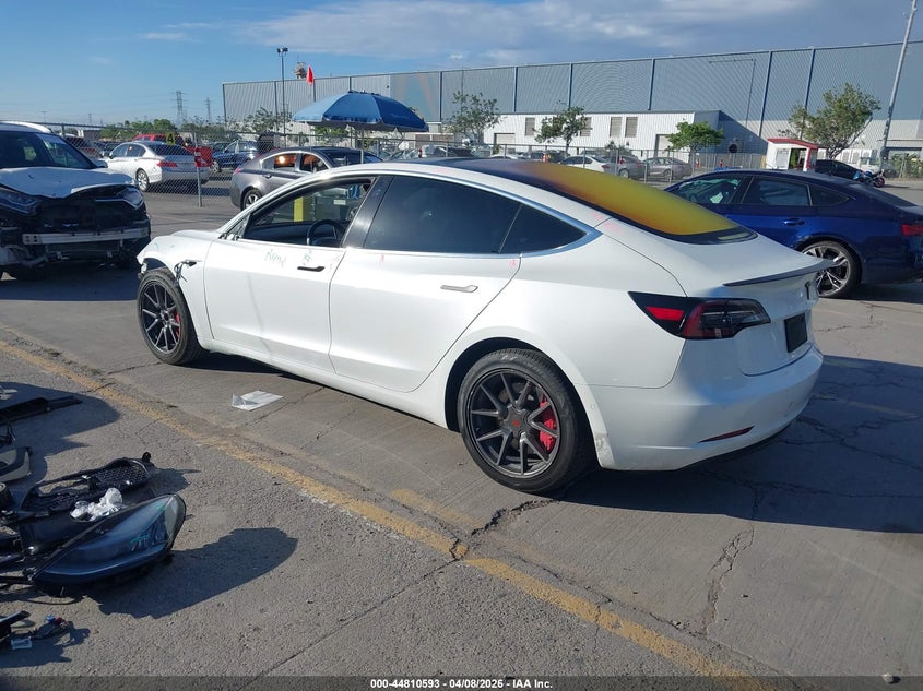 2019 Tesla Model 3 VIN 5YJ3E1EA6KF326587 IAAI salvage auction — FRONT END, Salvage Title, sold $5,500 on 2026-07-06 (photo 3)