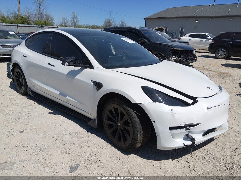 2021 Tesla Model 3 VIN 5YJ3E1EA1MF986619 IAAI salvage auction — FRONT & REAR, Salvage (Kentucky), sold $3,975 on 2026-07-09 (photo 1)
