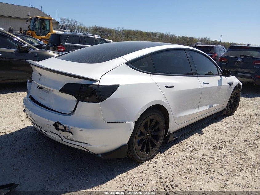 2021 Tesla Model 3 VIN 5YJ3E1EA1MF986619 IAAI salvage auction — FRONT & REAR, Salvage (Kentucky), sold $3,975 on 2026-07-09 (photo 4)