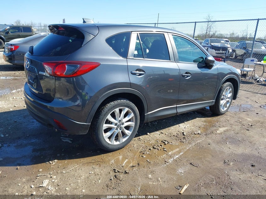 2015 Mazda Cx-5 VIN JM3KE4DY8F0445409 IAAI salvage auction — LEFT SIDE, Wait Title, sold $325 on 2026-07-29 (photo 4)