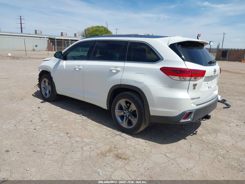 2017 Toyota Highlander VIN 5TDDZRFH8HS362322 IAAI salvage auction — FRONT END, Original (Texas), sold $15,750 on 2026-07-13 (photo 3)