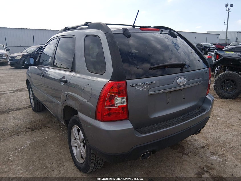 2009 Kia Sportage VIN KNDJF724797557343 IAAI salvage auction — REAR END, Clear (Oklahoma), sold $825 on 2026-07-17 (photo 3)