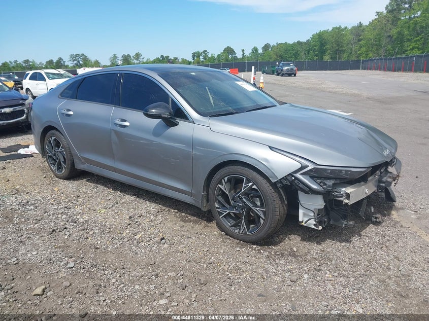 2025 Kia K5 VIN KNAG64J76S5278520 IAAI salvage auction — FRONT END, Salvage Title, sold $9,500 on 2026-07-29 (photo 1)