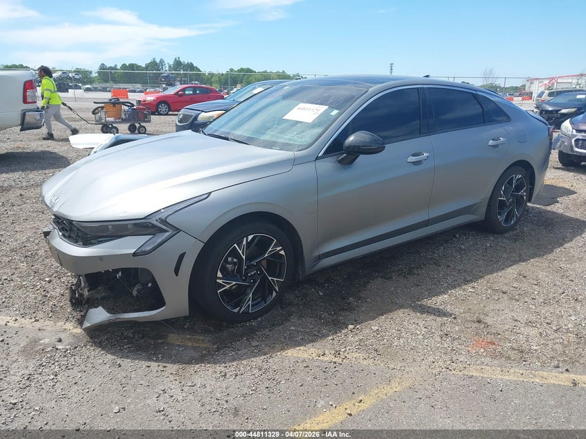 2025 Kia K5 VIN KNAG64J76S5278520 IAAI salvage auction — FRONT END, Salvage Title, sold $9,500 on 2026-07-29 (photo 2)