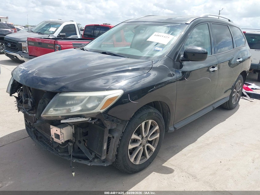 2015 Nissan Pathfinder VIN 5N1AR2MN7FC658512 IAAI salvage auction — FRONT END, Original (Texas), sold $1,575 on 2026-07-06 (photo 2)