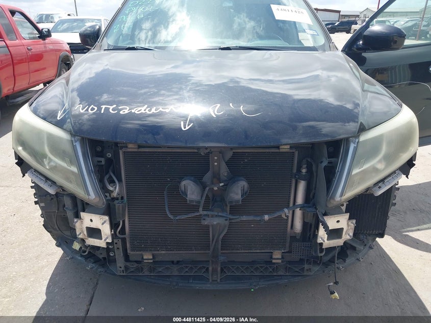 2015 Nissan Pathfinder VIN 5N1AR2MN7FC658512 IAAI salvage auction — FRONT END, Original (Texas), sold $1,575 on 2026-07-06 (photo 6)